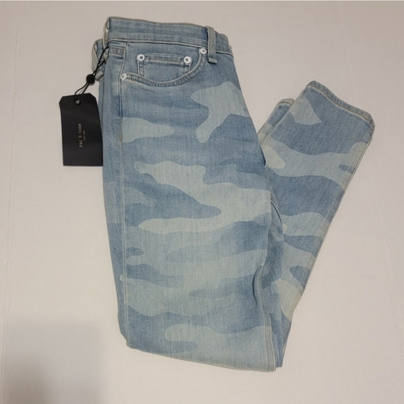 🎄🆕️ Rag & Bone sz 27 Catie Faded Camo Jeans - Picture 11 of 11